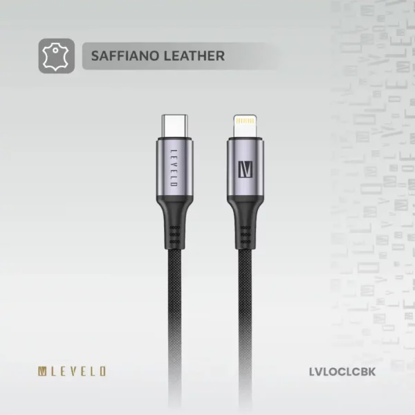 کابل Type‑C به Lightning برند Levelo مدل Otto با طول 1 متر