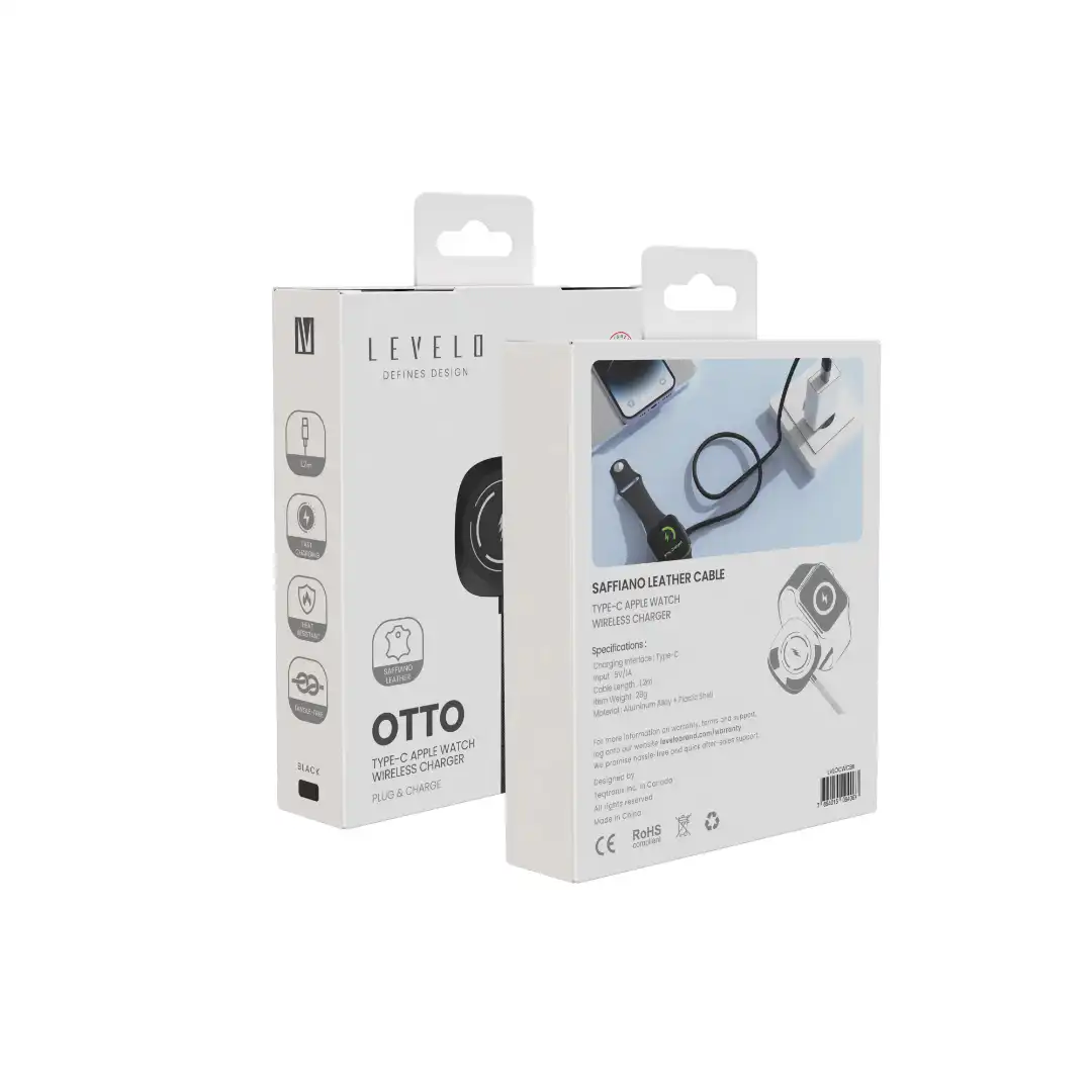 شارژر بی‌ سیم Type‑C اپل واچ Levelo مدل Otto با طول 1 متر