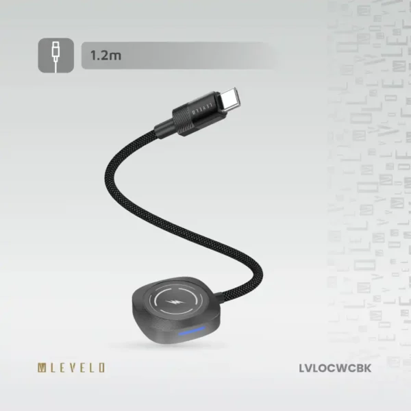 شارژر بی‌ سیم Type‑C اپل واچ Levelo مدل Otto با طول 1 متر