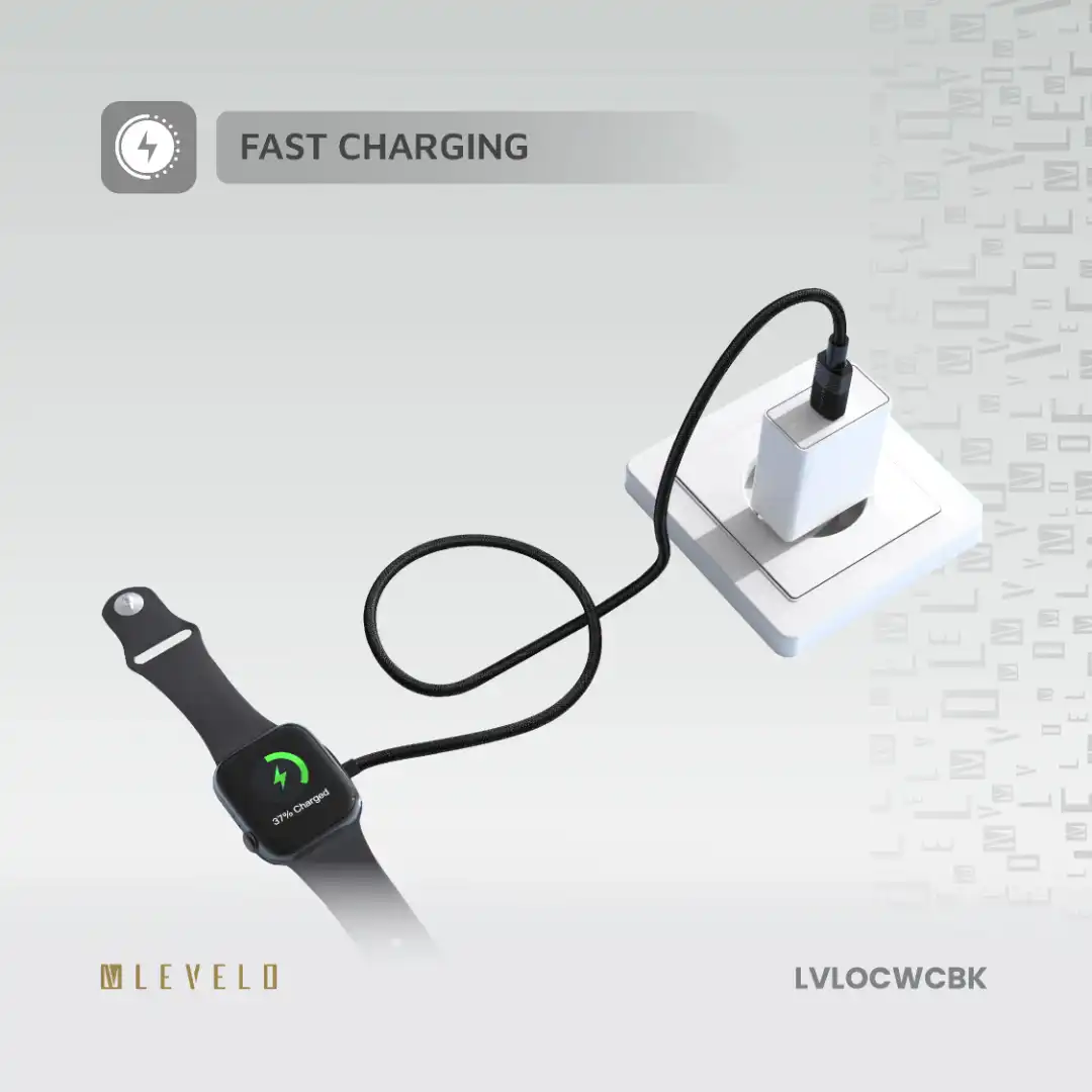 شارژر بی‌ سیم Type‑C اپل واچ Levelo مدل Otto با طول 1 متر
