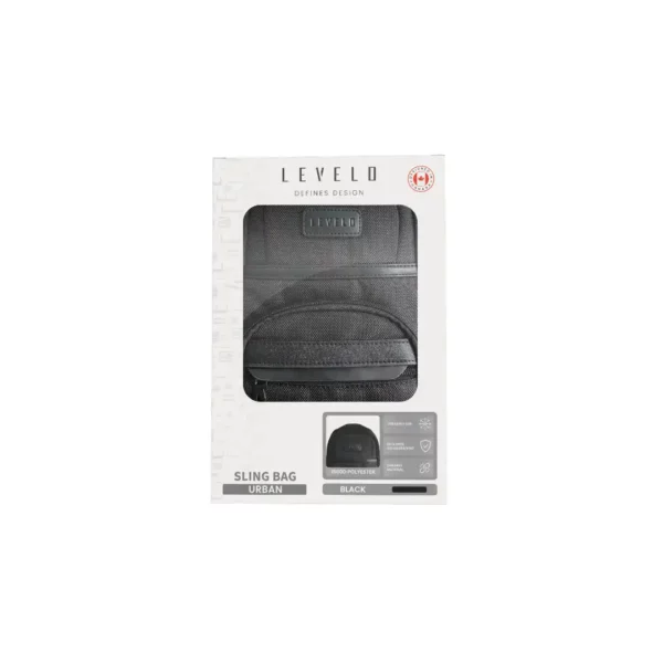 کیف دوشی شهری برند Levelo  مدل Urban Sling Bag (LVL‑USB‑BK) با وزن 400 گرم