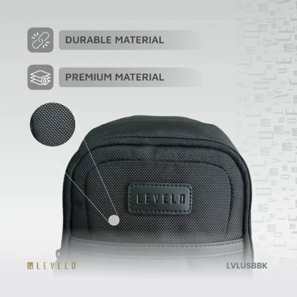 کیف دوشی شهری برند Levelo  مدل Urban Sling Bag (LVL‑USB‑BK) با وزن 400 گرم