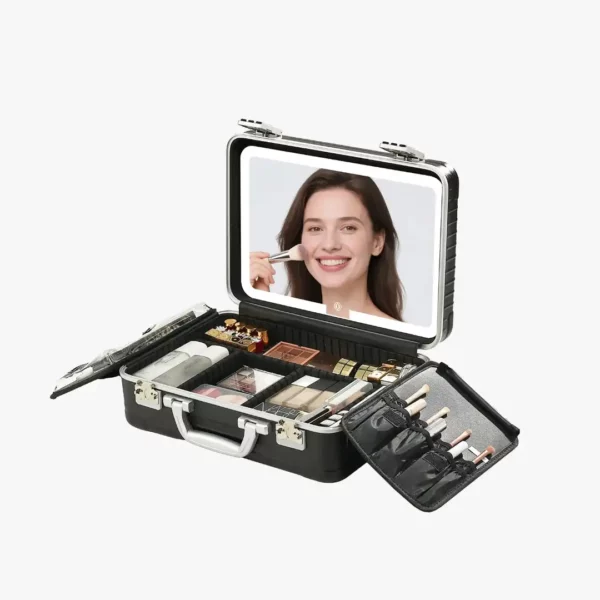 کیف آرایش مسافرتی پرودو مدل  PDLFST4029BK با آینه LED قابل جدا شدن