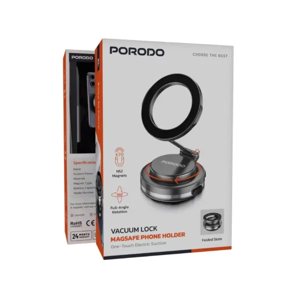 پایه نگهدارنده مگ‌ سیف پرودو مدل Vacuum Lock با مکش برقی و چرخش 360 درجه