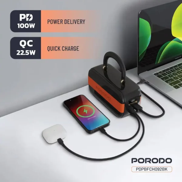 پاوربانک پرودو مدل (PDPBFCH092BK) Sway ظرفیت 60000 میلی‌ آمپر ساعت