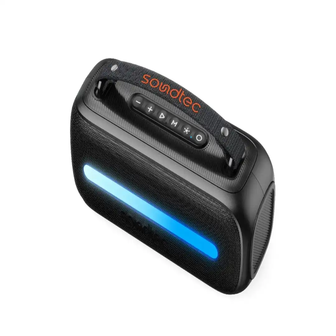 اسپیکر قابل حمل بلوتوثی پرودو ساندتک مدل Gala Lite با نورپردازی RGB ظرفیت باتری 3600 mAh