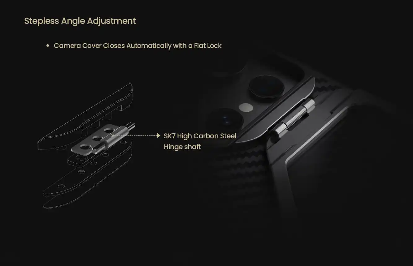 قاب نیلکین سامسونگ S25 Ultra مدل CarboProp Magnetic Transparent Lens Guard Edition
