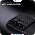 قاب محافظ نیلکین مدل CamShield Pro مخصوص Samsung Galaxy A57 با کاور کشویی دوربین