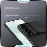 قاب محافظ نیلکین مدل CamShield Pro مخصوص Samsung Galaxy A57 با کاور کشویی دوربین