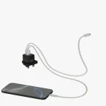شارژر دیواری دو پورت 20 وات برند لولو مدل Levelo Vero GaN با آداپتور استاندارد UK