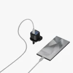 شارژر دیواری 20 وات برند لولو مدل (Levelo Vero GaN) با درگاه USB-C و آداپتور UK