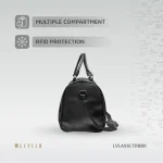 ساک مسافرتی چرمی برند لولو (Levelo) مدل Allinstyle Saffiano Leather Travel Duffle Bag