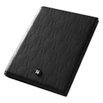 کیف پول جیبی چرمی برند Levelo مدل Bifold Black Genuine Leather Pocket Organizer
