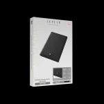 کیف پول جیبی چرمی برند Levelo مدل Bifold Black Genuine Leather Pocket Organizer