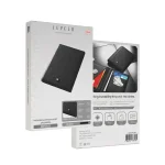 کیف پول جیبی چرمی برند Levelo مدل Bifold Black Genuine Leather Pocket Organizer