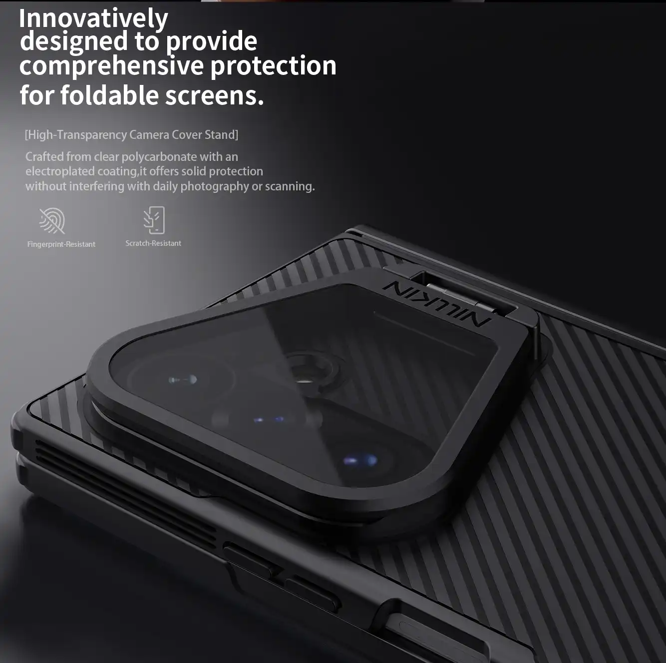 قاب محافظ گوشی برند نیلکین CamShield Prop Magnetic برای Samsung Galaxy Z Fold 8 Ultra