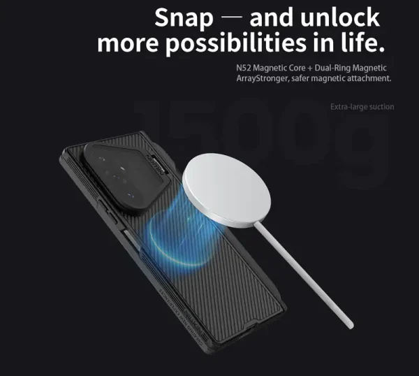 قاب محافظ گوشی برند نیلکین CamShield Prop Magnetic برای Samsung Galaxy Z Fold 8 Ultra