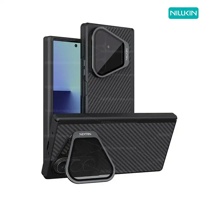 قاب نیلکین سامسونگ Samsung Z Fold 8 Ultra مدل CarboProp Magnetic Black Mirror