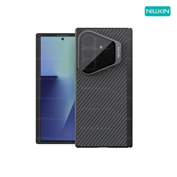 قاب نیلکین سامسونگ Samsung Z Fold 8 Ultra مدل CarboProp Magnetic Black Mirror