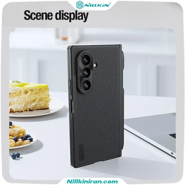 قاب نیلکین Super Frosted Shield Fold Magnetic Pen Holder با نگهدارنده قلم مناسب Galaxy Z Fold 8 Ultra