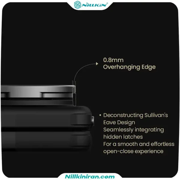 قاب نیلکین سامسونگ Samsung Z Fold 8 Ultra مدل CarboProp Magnetic Black Mirror