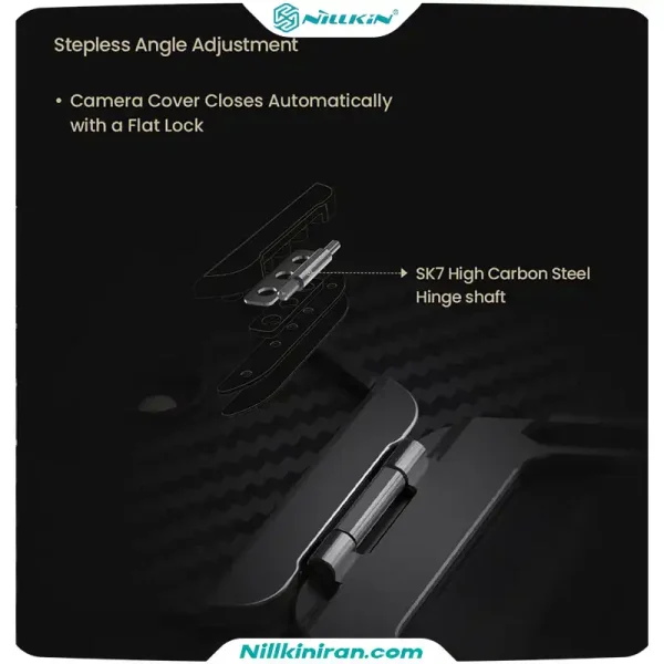 قاب نیلکین سامسونگ Samsung Z Fold 8 Ultra مدل CarboProp Magnetic Black Mirror
