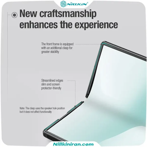 قاب نیلکین Super Frosted Shield Fold Magnetic Pen Holder با نگهدارنده قلم مناسب Galaxy Z Fold 8 Ultra