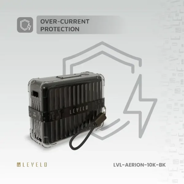 پاوربانک و شارژر همراه قابل حمل 10000 میلی‌آمپر ساعتی Levelo Aerion 