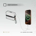 پاوربانک و شارژر همراه قابل حمل 10000 میلی‌آمپر ساعتی Levelo Aerion 