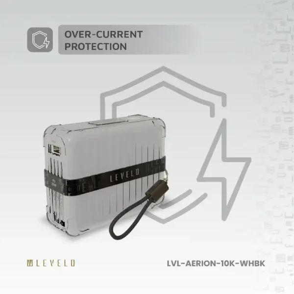 پاوربانک و شارژر همراه قابل حمل 10000 میلی‌آمپر ساعتی Levelo Aerion 