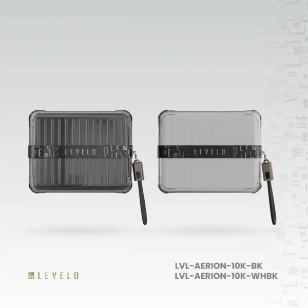 پاوربانک و شارژر همراه قابل حمل 10000 میلی‌آمپر ساعتی Levelo Aerion 