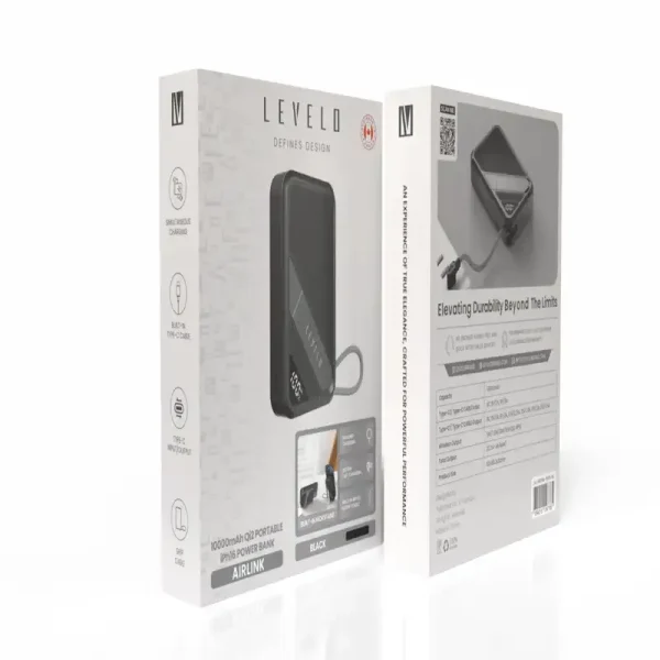پاوربانک و شارژر همراه AirLink 10000mAh MagSafe از برند لولو با کابل Type-C داخلی و استند