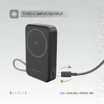 پاوربانک و شارژر همراه AirLink 10000mAh MagSafe از برند لولو با کابل Type-C داخلی و استند