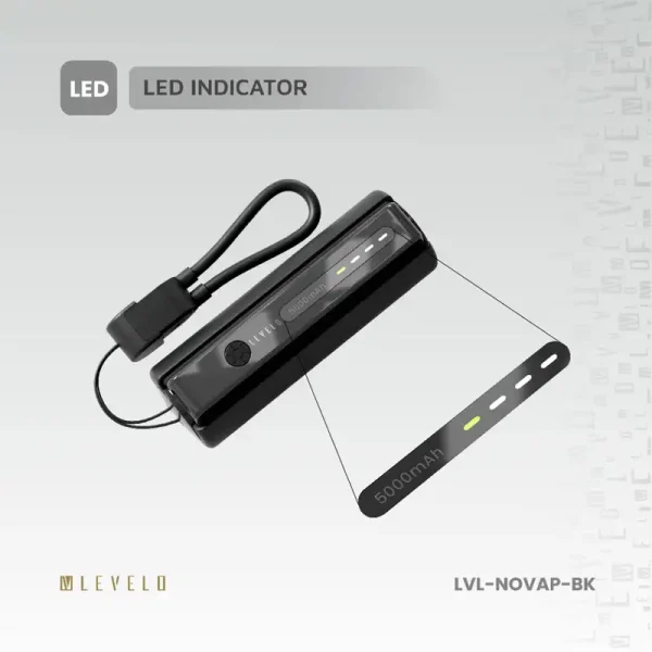 پاوربانک برند لولوو مدل Nova Pro با ظرفیت باتری 5000mAh
