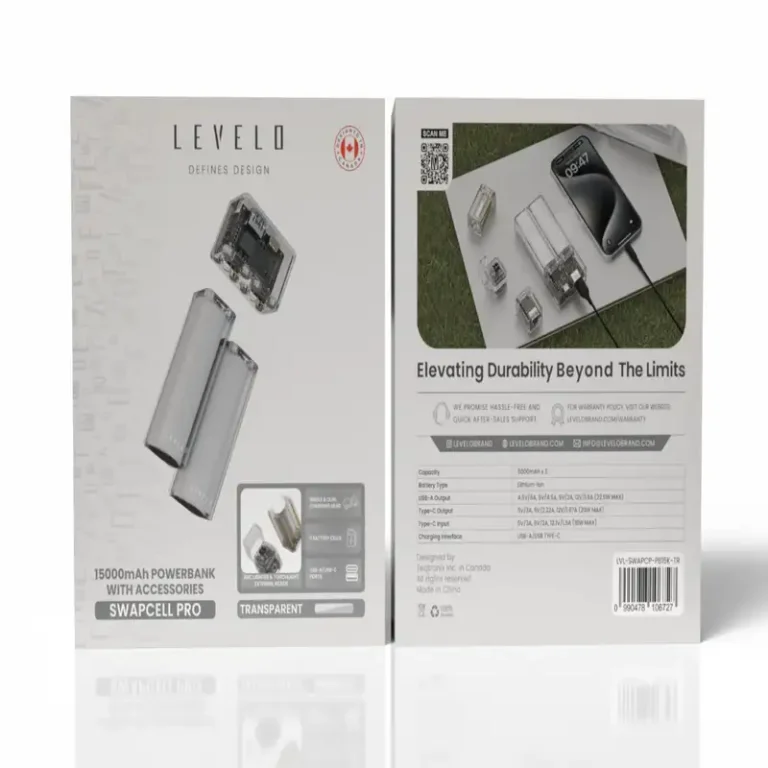 پاوربانک و شارژر همراه برند لولو  SwapCell Pro 15000mAh Powerbank؛ پاوربانک ماژولار با شارژ سریع و طراحی قابل تعویض