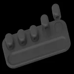 نگهدارنده و مدیریت کابل مغناطیسی برند لولو (Levelo) مدل Livia Detachable Magnetic Cable Management