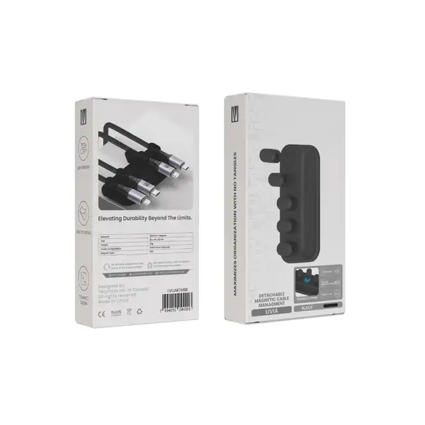LVLLMCMBK_1763306830122_result نگهدارنده و مدیریت کابل مغناطیسی برند لولو (Levelo) مدل Livia Detachable Magnetic Cable Management