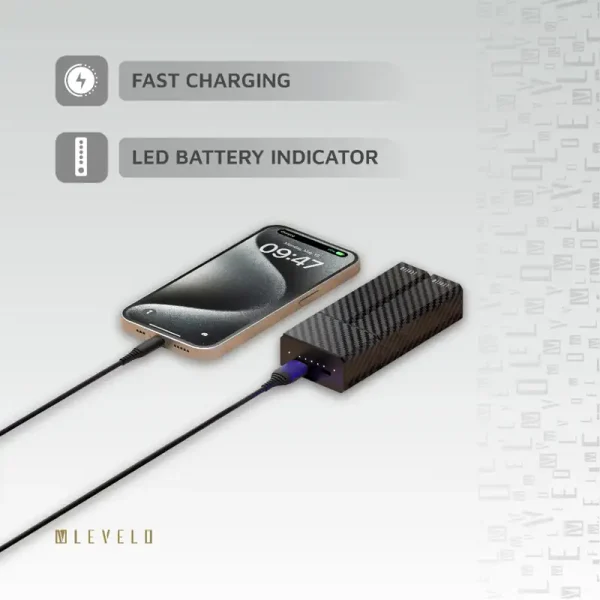 پاوربانک 14400 میلی آمپرساعت برند لولو مدل SwapCell با شارژ سریع