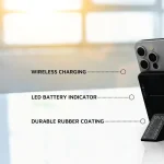 پاوربانک لولو مدل Seoul ظرفیت 5000 میلی آمپر ساعت سازگار با MagSafe با شارژ بی سیم و با سیم
