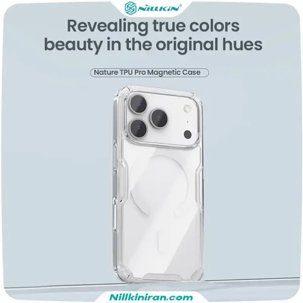 قاب نیلکین آیفون iPhone 18 Pro Max مدل Nature TPU Pro Magnetic