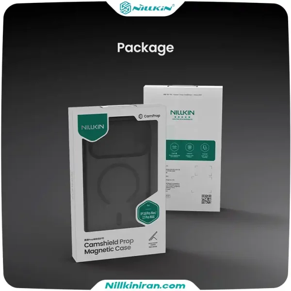 قاب نیلکین آیفون iPhone 18 Pro Max مدل CamShield Prop Magnetic Lens Guard