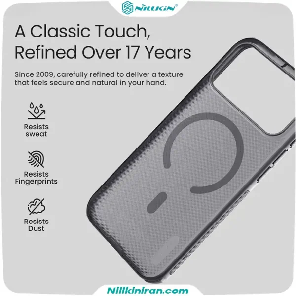 قاب نیلکین آیفون iPhone 18 Pro Max مدل Super Frosted Shield Pro Magnetic