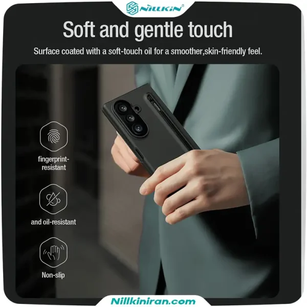 قاب نیلکین سامسونگ Samsung Galaxy Z Fold 8 Ultra مدل Flex Pure Fold S-Pen Version با قلم