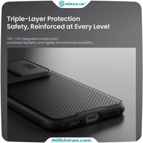 قاب نیلکین سامسونگ Samsung Galaxy S26 FE مدل CamShield Pro با محافظ دوربین