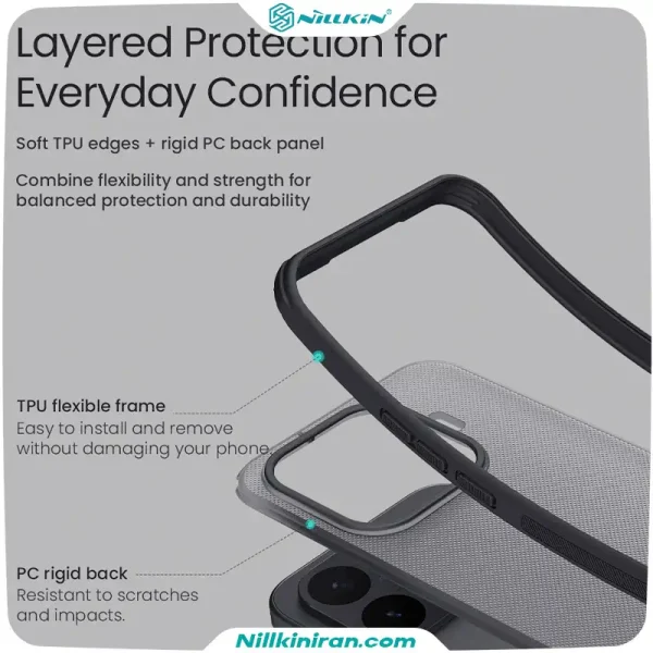 قاب نیلکین شیائومی Xiaomi 17T مدل Super Frosted Shield Pro