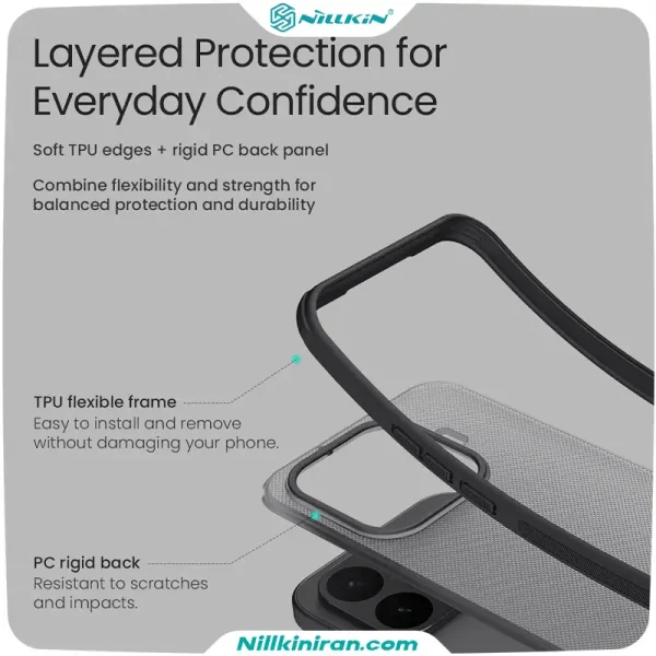 قاب نیلکین شیائومی Xiaomi 17T Pro مدل Super Frosted Shield Pro
