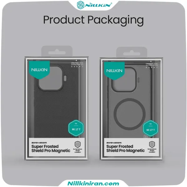 قاب مغناطیسی نیلکین شیائومی Xiaomi 17T مدل Super Frosted Shield Pro