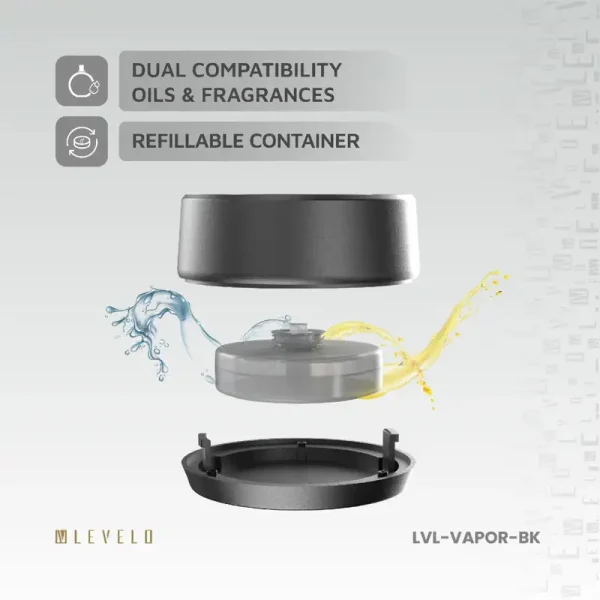 خوشبوکننده هوشمند خودرو لولو مدل Levelo Vapor ظرفیت 400 میلی آمپر