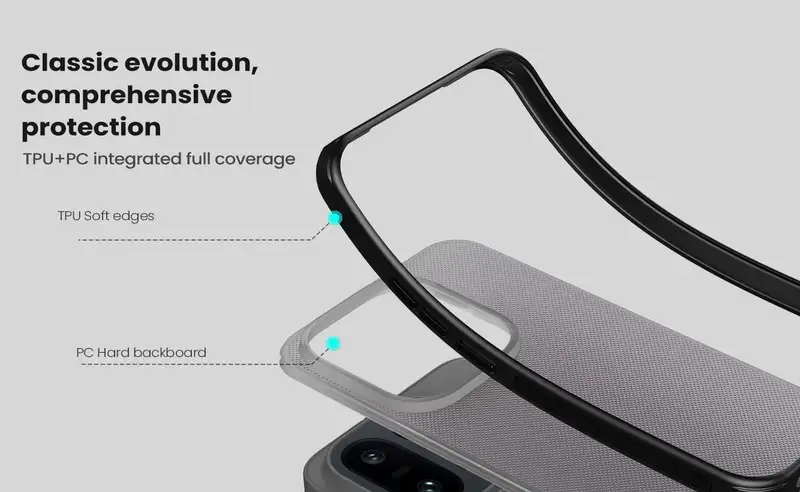 قاب نیلکین وان پلاس Oneplus 15 مدل Super Frosted Shield Pro شفاف