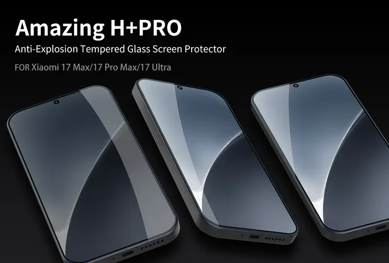 گلس نیلکین شیائومی Xiaomi 17 Max / 17 Pro Max / 17 Ultra مدل H+ Pro 